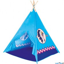 Indiánský stan - Dětské Teepee, modrý (Bino)