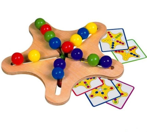 Motorický labyrint - Hlavolam s kuličkami, Hvězda (Bino)