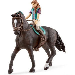 Schleich - Kůň s jezdcem, Hnědovláska na hanoverském valachu