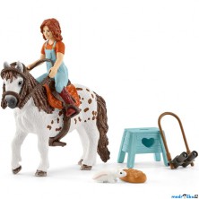 Schleich - Kůň s jezdcem, Mia a Spotty