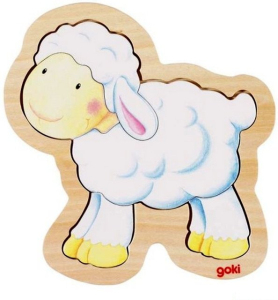 Puzzle v rámečku - Ovečka (Goki)