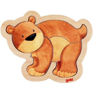 Puzzle v rámečku - Medvídek (Goki)