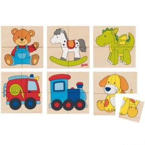 Skládací obrázky - První puzzle Hračky, 24ks (Goki)