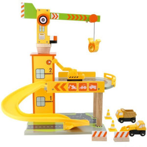 Garáž dřevěná - Parkoviště s jeřábem (Small foot)