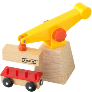 Vláškodráha jeřáby - Jeřáb a vagón LILLABO (Ikea)
