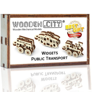 3D mechanický model - Widgets, Doprava veřejná (Wooden City)