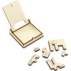 Hlavolam dřevěný - Cestovní mini hra, ZOO puzzle (Wooden City)