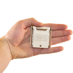 Hlavolam dřevěný - Cestovní mini hra, ZOO puzzle (Wooden City)