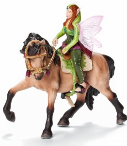 Schleich - Jezdecká souprava pro elfy, Lesní elf