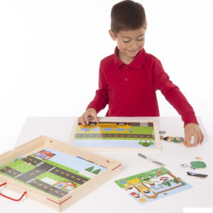 Puzzle magnetické - Příběhy lidí a zvířat (M&D)