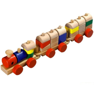 Vlak skládací - Vlak s nákladem barevný (Woto)