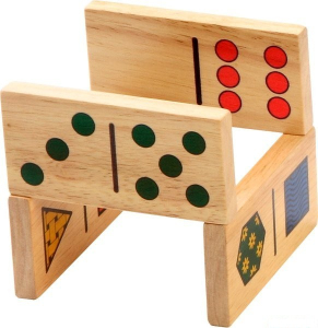 Domino - Oboustranné velké, Tvary, 28ks (Voila)