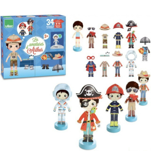 Puzzle oblékání magnetické - Arthurova dobrodružství (Vilac)