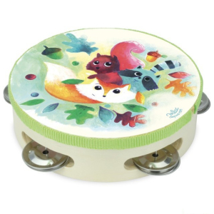 Hudba - Tamburína dřevěná Woodland, 15cm (Vilac)