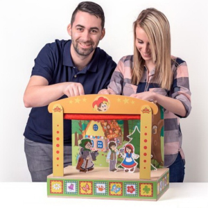 Divadlo - Loutkové divadlo s knížkou pohádek (Woody)