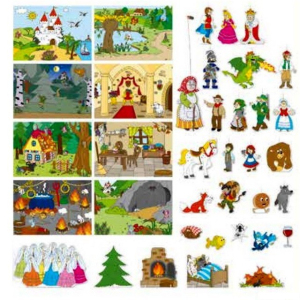 Divadlo - Loutkové divadlo s knížkou pohádek (Woody)