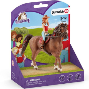 Schleich - Kůň s jezdcem, Zrzka Hannah a kůň Cayenne