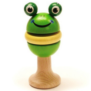 Chrastítko - Hračka do ruky, Figurka žabka (Detoa)
