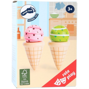 Kuchyň - Zmrzliny v kornoutu dřevěné, 2ks (Small foot)