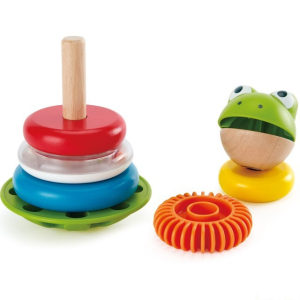 Skládačka s kroužky - Žabák (Hape)