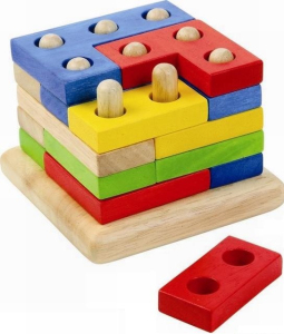 Skládačka - Puzzle kostka na tyčkách - hlavolam (Voila)