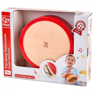 Hudba - Tamburína, Celodřevěná (Hape)