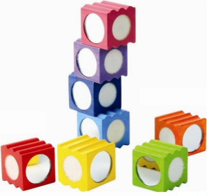 Kostky - Dřevěné spojovací kostky, 8ks (Voila)