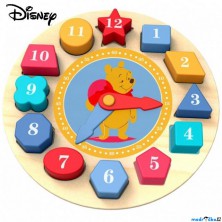 Puzzle hodiny - Vkládačka dřevěná Medvídek Pú (Disney Derrson)