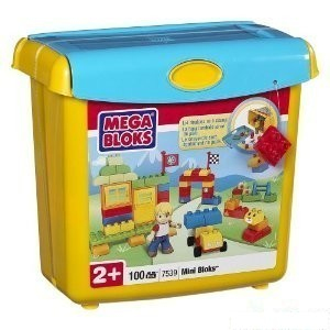 Mega Bloks - Kostky mini, Kyblík 100ks