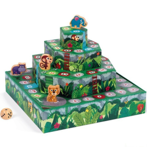 Společenská hra - Žebříky a hadi 3D, Džungle (Janod)