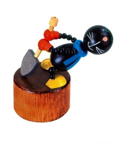 Mačkací figurka - Krteček zahradník (Detoa)