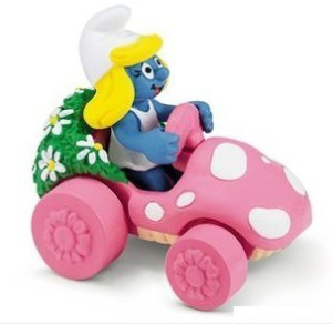 Schleich - Šmoulové, Šmoulinka v autě