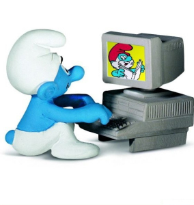 Schleich - Šmoulové, Šmoula s computerem