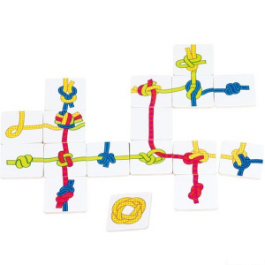 Společenská hra - Uzlíky dřevěná, 48ks (Goki)