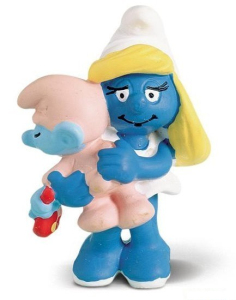 Schleich - Šmoulové, Šmoulinka se šmoulátkem