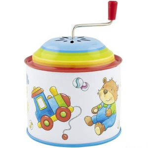 Hudební skříňka - Plechová na kličku, Hračky (Goki)