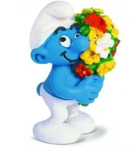 Schleich - Šmoulové, Šmoula s kyticí