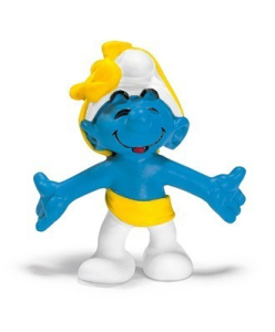 Schleich - Šmoulové, Šmoula slavící s mašlí