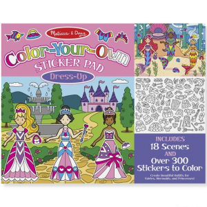 Samolepky - K vybarvení, Oblékání, 300ks (M&D)