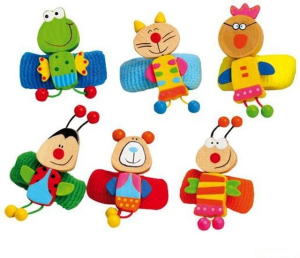 Dřevěná bižuterie - Vlasové gumičky, Zvířátka sada B, 6ks (Legler)