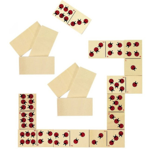Domino - Berušky dřevěné, 28ks (Goki)