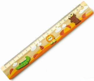 Pravítko - Dřevěné 18cm, Krokodýl (Legler)