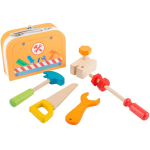 Malý kutil - Kufřík opravář s dřevěným nářadím (Small foot)