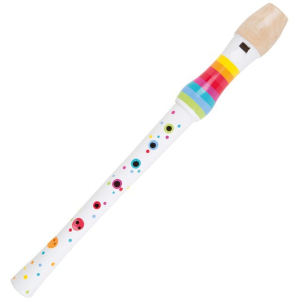 Hudba - Flétna zobcová 32cm, duhová (Small foot)