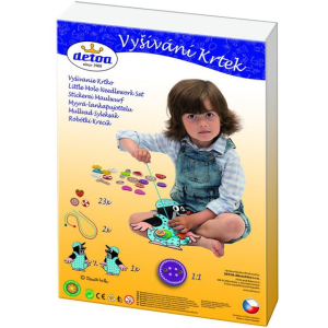 Šití - Vyšívání Krtek dřevěné (Detoa)