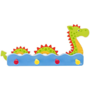 Věšák dřevěný - Čtyřvěšák, Vodní příšerka (Goki)