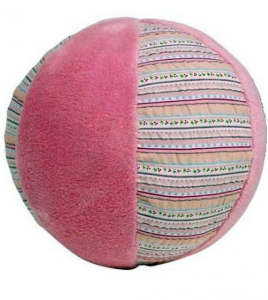 Hračka pro batolata - Balónek s chrastítkem, růžový (’cause)