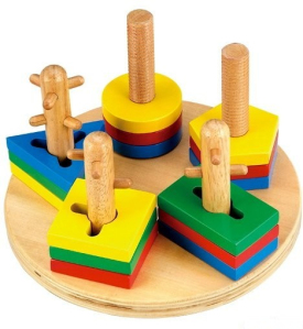 Motorický labyrint - Geometrické tvary 3D (Woto)