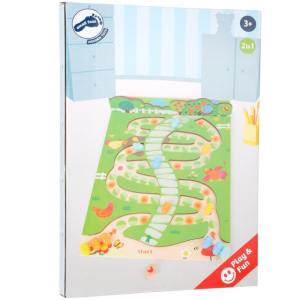 Společenská hra - Hravé housenky 2v1 dřevěná (Small foot)
