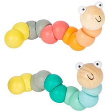 Drobné hračky - Had do kapsy, Červík pastelový, 1ks (Legler)